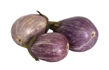 Striped eggplants clipart