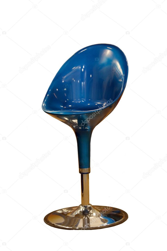 Furniture for a bar in blue tones
