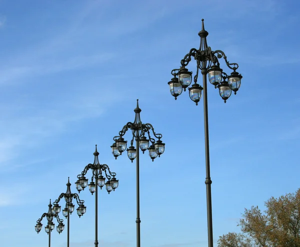 stock image Lanterns of street illumination