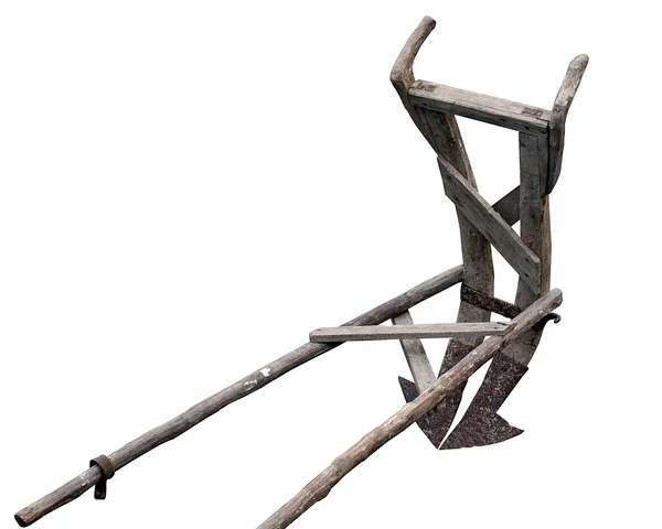 Arado de madeira antigo — Fotografia de Stock