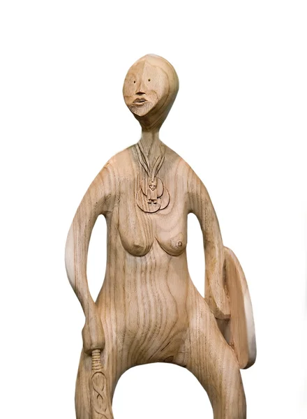 Dřevěná figurka — Stock fotografie