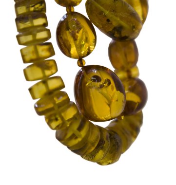 Beads from amber clipart