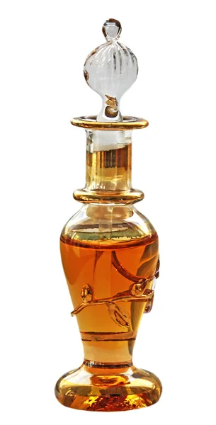 Pequena garrafa de perfume — Fotografia de Stock