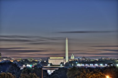 Washington DC Skyline HDR clipart