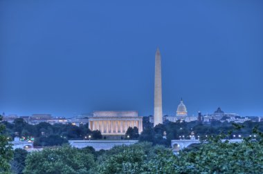 Washington DC Skyline HDR clipart