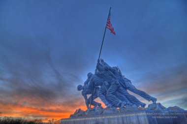 Iwo Jima Memorial HDR clipart