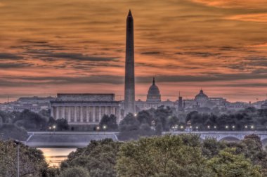 Washington DC Skyline HDR clipart