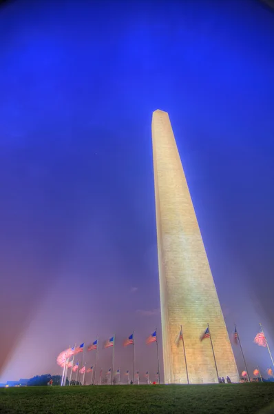 Washingtonův Monument Hdr — Stock fotografie