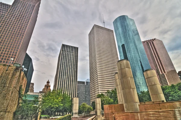 Hdr de Skyline de Houston — Fotografia de Stock