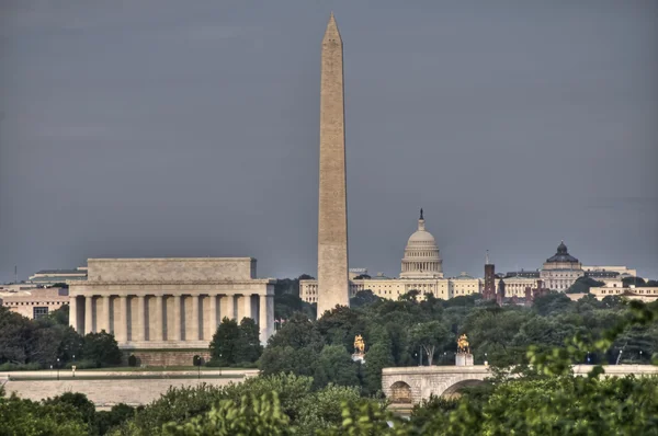 Вашингтон, округ Колумбия Skyline HDR — стоковое фото