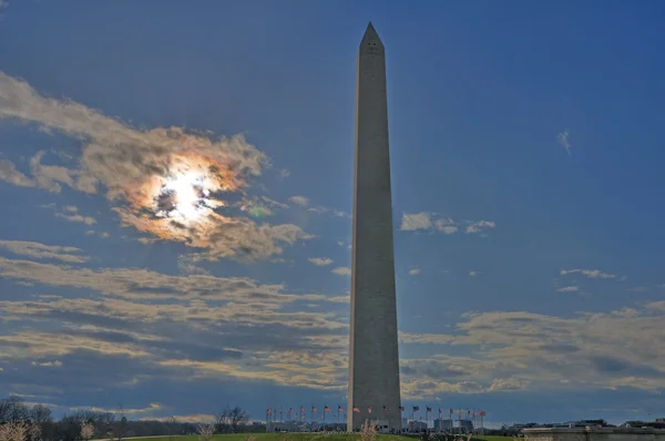 Washington Anıtı hdr — Stok fotoğraf