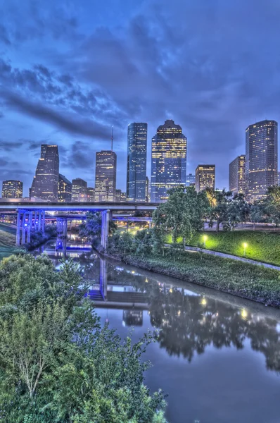 Houston manzarası Hdr — Stok fotoğraf