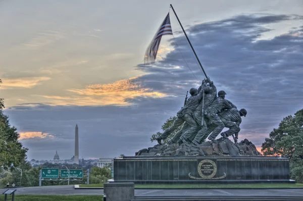 Iwo Jima Memorial Hdr — Fotografia de Stock