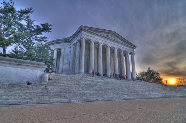 Jefferson emlékmű hdr — Stock Fotó