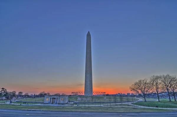 Washington emlékmű hdr — Stock Fotó