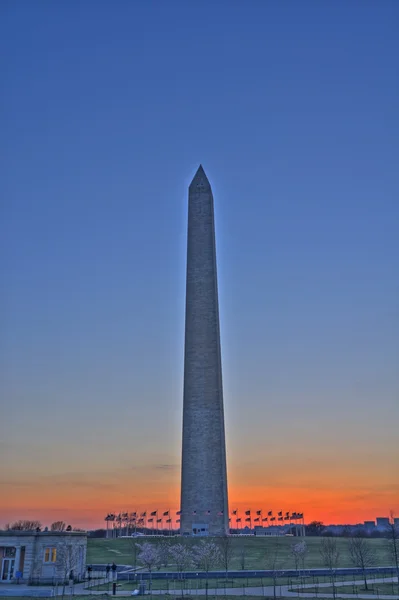Washingtonův Monument Hdr — Stock fotografie