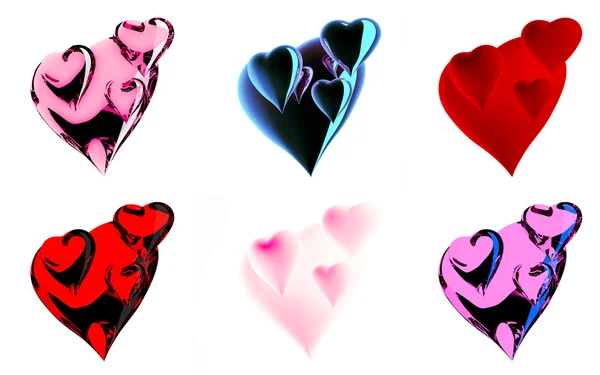 Beautiful hearts — Stock Photo, Image