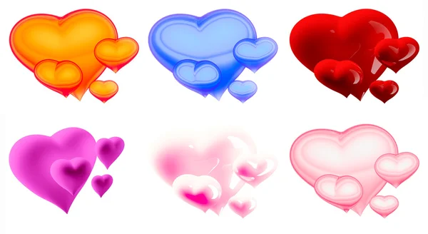Beautiful hearts — Stock Photo, Image