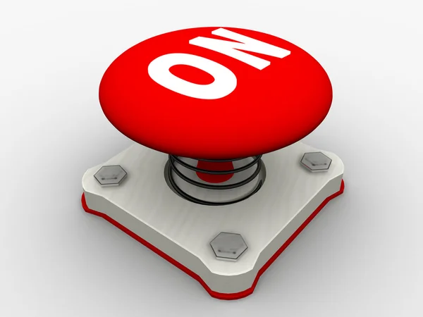 Red start button — Stock Photo, Image