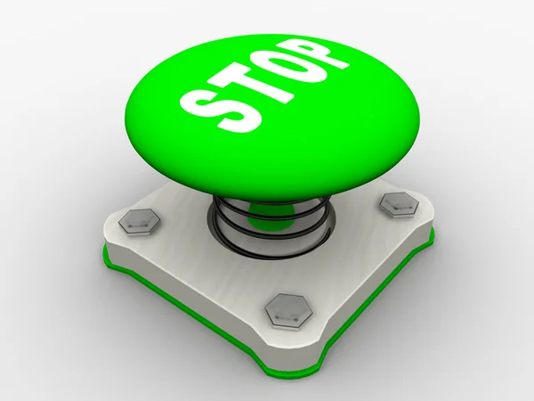緑のスタート ボタン — ストック写真