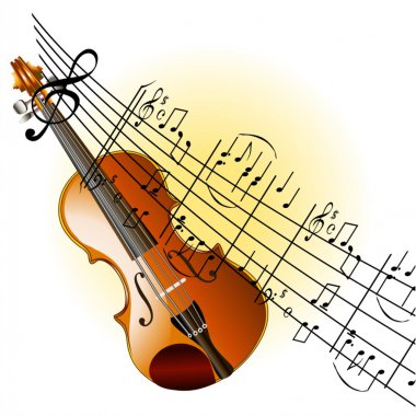 Violin background clipart