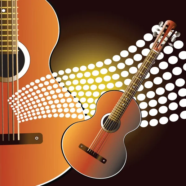 グランジ スタイルのギターの背景 — ストック写真