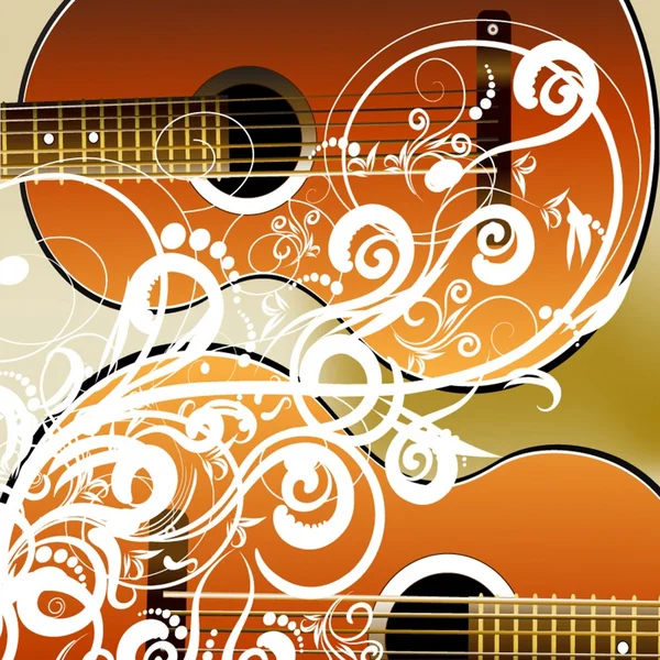 Grunge-Stil Gitarre Hintergrund — Stockfoto