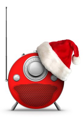 New Year and Christmas Radio clipart