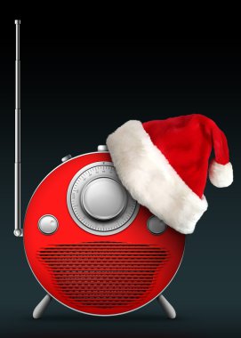 New Year and Christmas Radio clipart