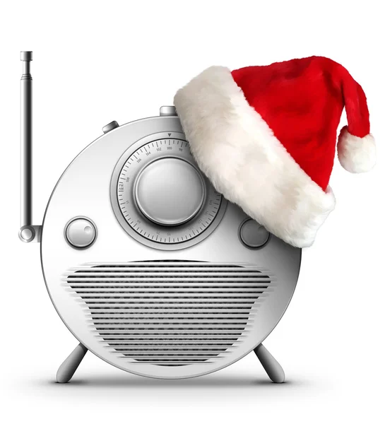 Kerstmis en Nieuwjaar radio — Stockfoto