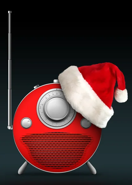 Neujahrs- und Weihnachtsradio — Stockfoto