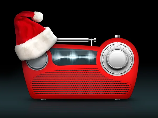 Rádio de Natal — Fotografia de Stock