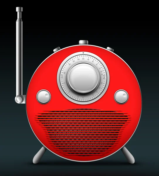 Red Radio — Stock Photo, Image