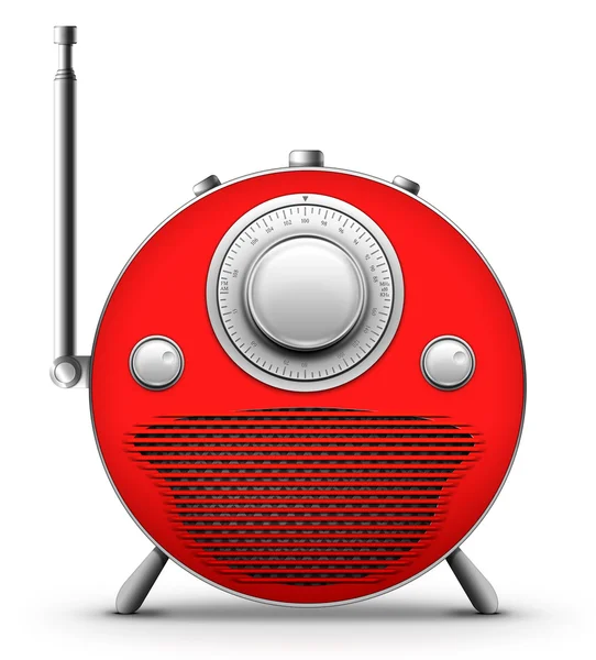 빨간 라디오 — 스톡 사진