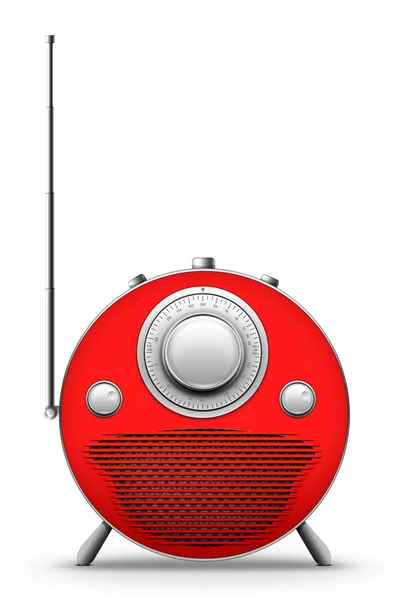 赤いラジオ — ストック写真