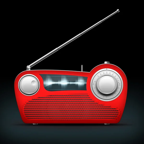 Radio roja — Foto de Stock