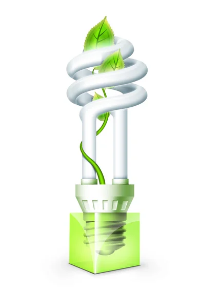 Luminous Bulb With Plant — Stock Photo, Image