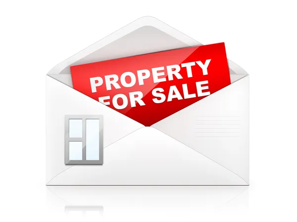Koperty - nieruchomości na sprzedaż — Zdjęcie stockowe