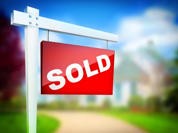 Sign - Sold — Stock Photo, Image