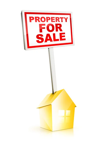 Podepsat - nemovitosti na prodej — Stock fotografie