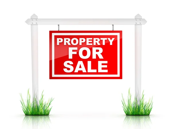 Sign - Property For Sale — Stock Photo, Image