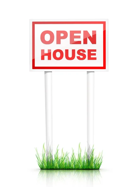 Sign - Open House — Stock Photo, Image