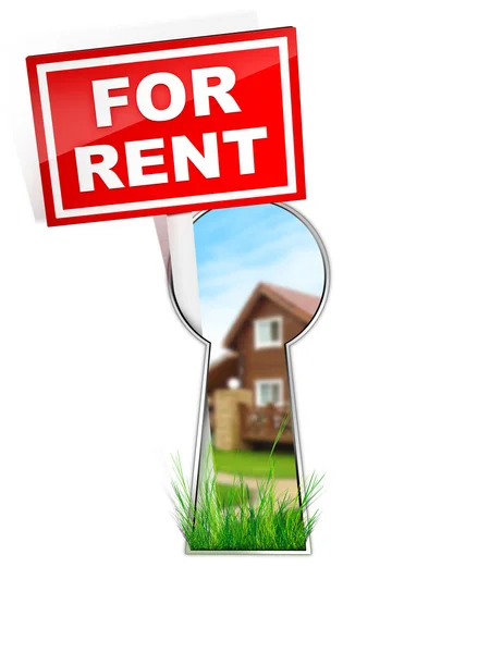 For Rent Sign — Stock Photo, Image