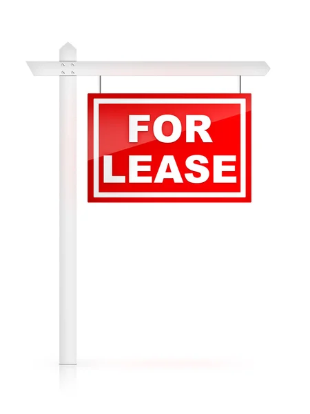 Teken - voor lease — Stockfoto