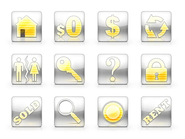 stock image Real Estate Icon Set