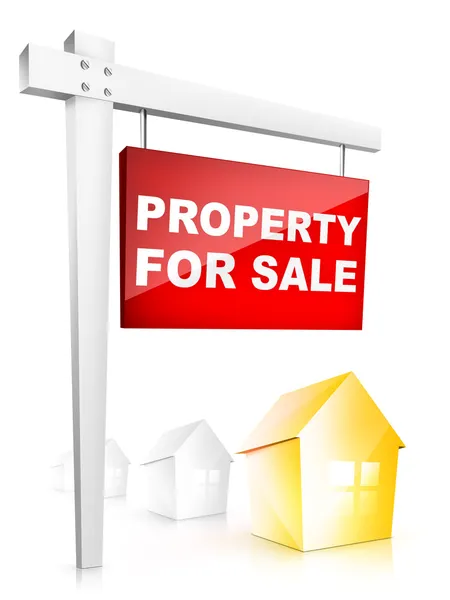 Продажа недвижимости — стоковое фото