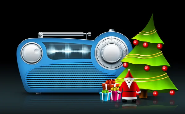 Christmas Radio — Stockfoto