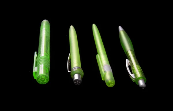 Grønne penner – stockfoto