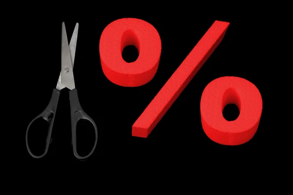 Cut percent — Stock Photo, Image