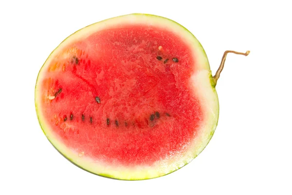 Hälfte der Wassermelone — Stockfoto